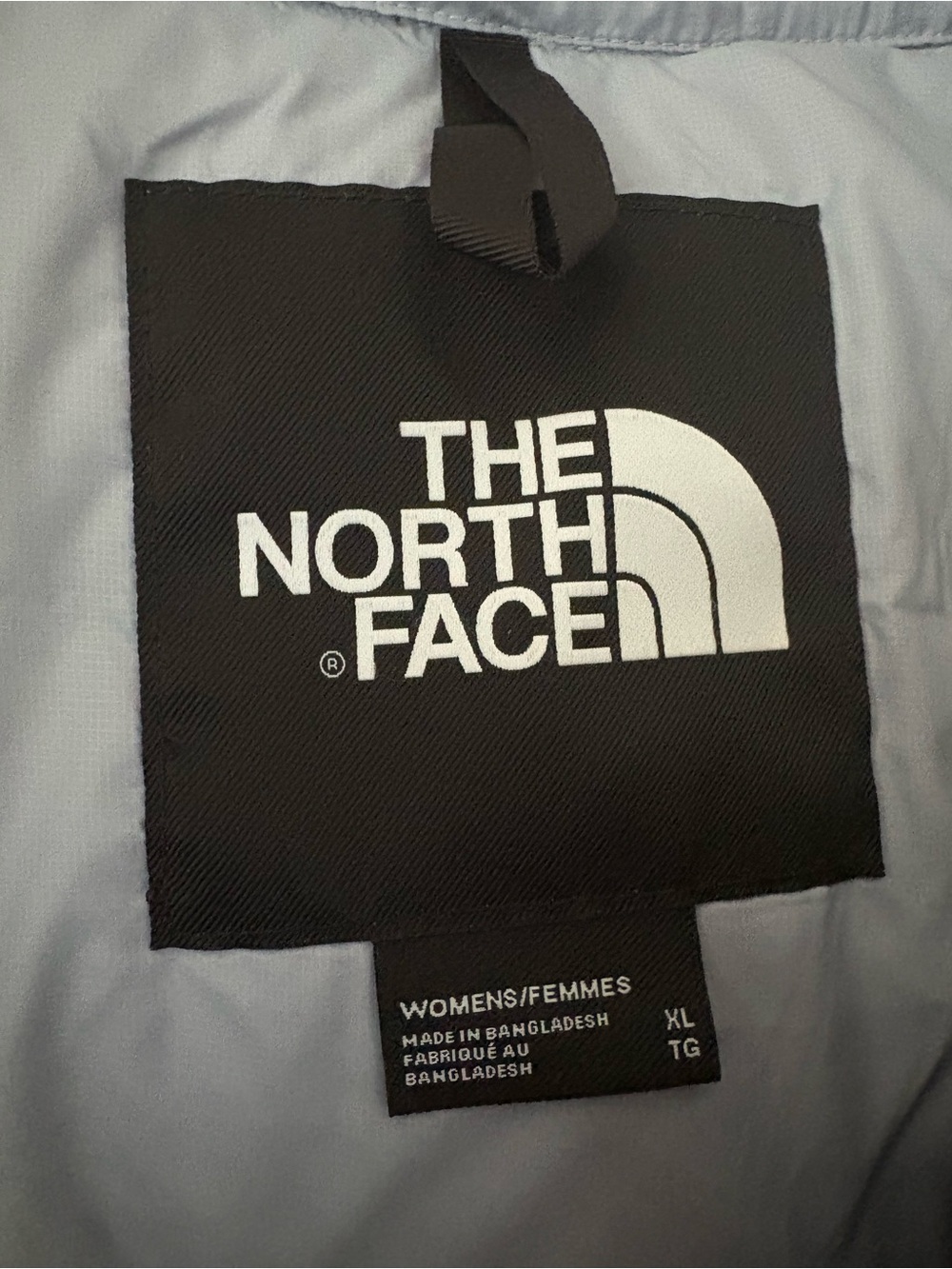 The North Face 700 Pale Blue Cropped Relaxed Fit Women’s Puffer Jacket SZ.XL NEW - Picture 11 of 16